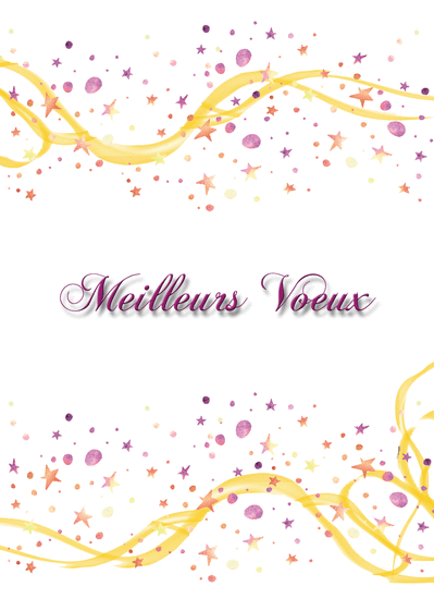 Carte Meilleurs Voeux Classique : Envoyer une Carte De 